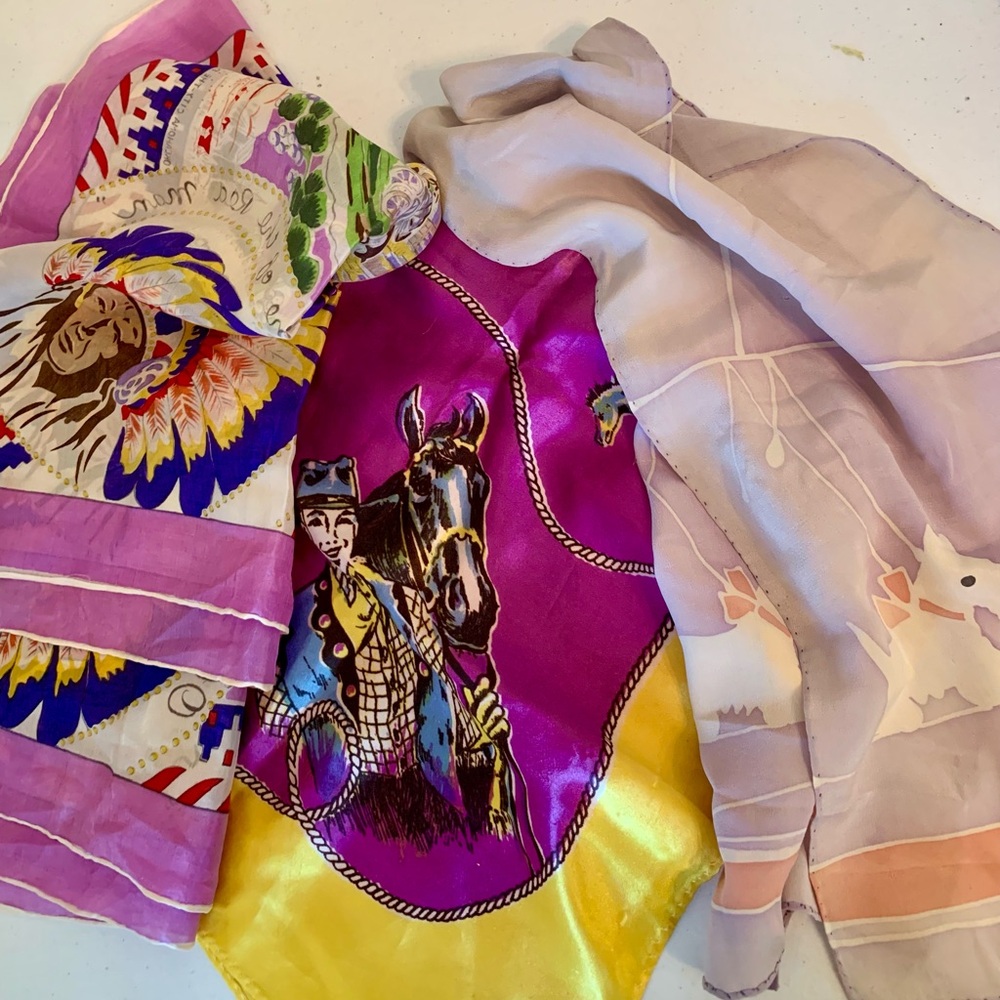 Vintage scarves from the ‘50’s